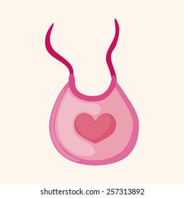 Baby bib theme elements