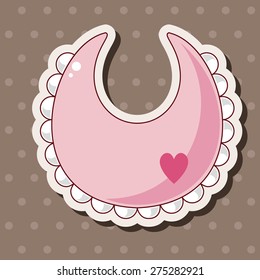 Baby bib theme elements