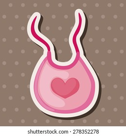 Baby bib theme elements