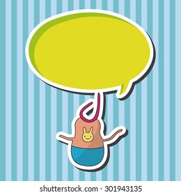 Baby bib theme elements