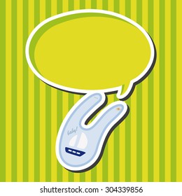 Baby bib theme elements