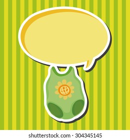 Baby bib theme elements