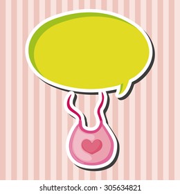 Baby bib theme elements