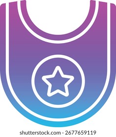 Baby-Lätzchen-Vektorsymbol. Kann für Druck-, Mobil- und Web-Anwendungen verwendet werden.