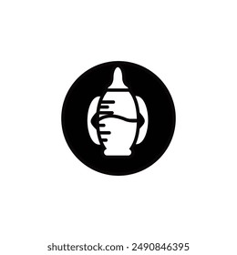 baby bib vector type icon