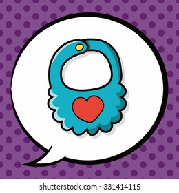 baby Bibs doodle, speech bubble