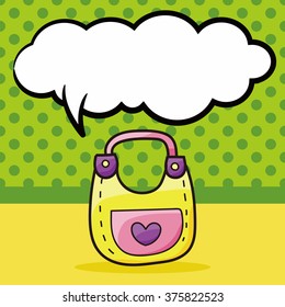 baby Bibs doodle, speech bubble