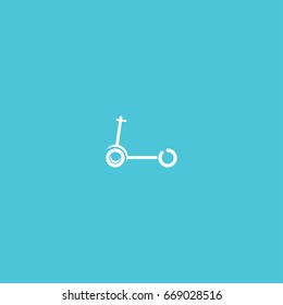 Baby bicycle icon. Vector concept illustration for design.