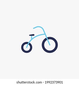 baby bicycle vector icon training wheels