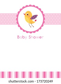 baby bird shower greeting card