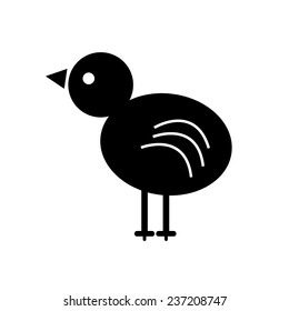 Baby bird vector design