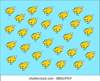 Baby birds pattern