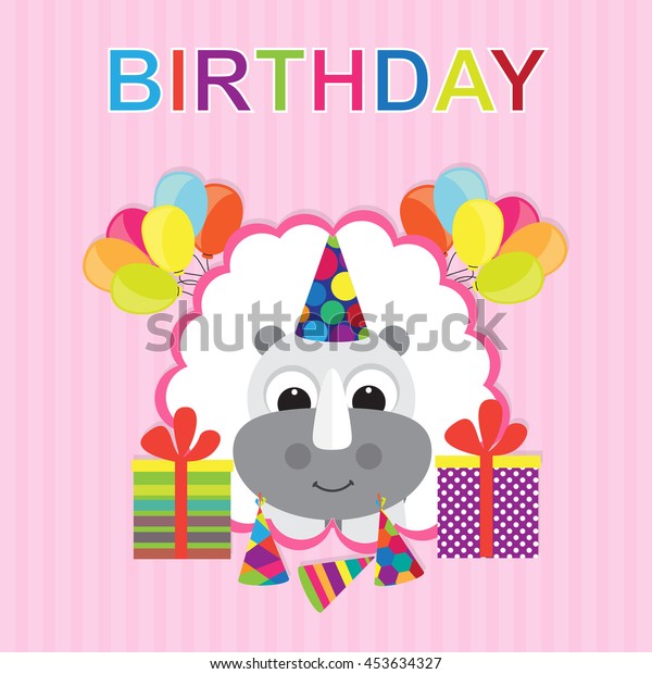 Baby Birthday Stock Vector (Royalty Free) 453634327