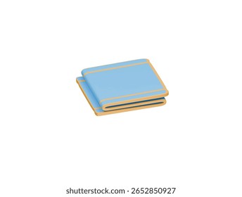 baby blanket icon 3d illustration render