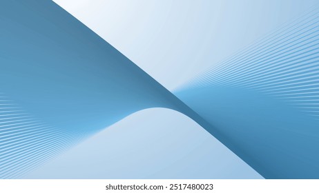 Fundo abstrato azul bebê com listras linhas de curva para o fundo ou apresentação