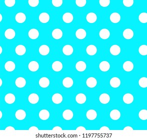 Baby blue dot seamless pattern vector