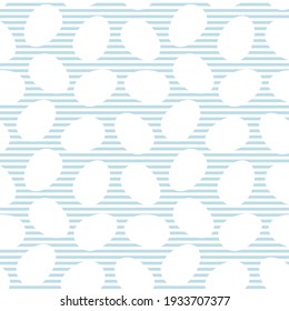 Baby Blue Easter Egg Seamless Pattern for computer graphics, fashion textiles, etc.