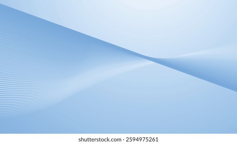 Baby blue gradient with curve line abstract background for backdrop