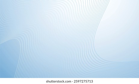 Baby blue gradient with halftone abstract background for backdrop or presentation