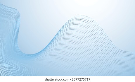 Baby blue gradient with halftone abstract background for backdrop or presentation