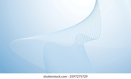 Baby blue gradient with halftone abstract background for backdrop or presentation