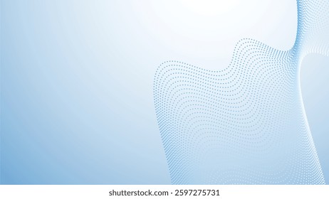Baby blue gradient with halftone abstract background for backdrop or presentation