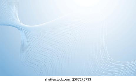 Baby blue gradient with halftone abstract background for backdrop or presentation