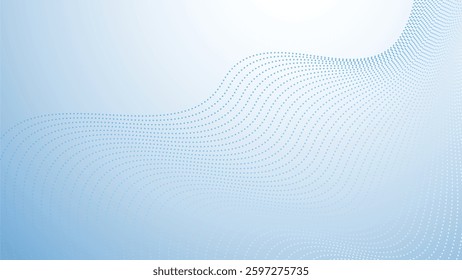 Baby blue gradient with halftone abstract background for backdrop or presentation