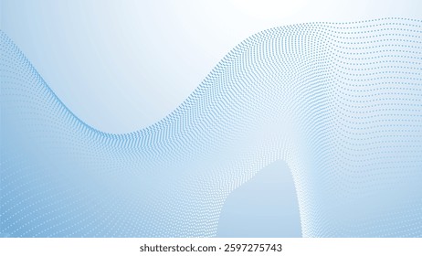 Baby blue gradient with halftone abstract background for backdrop or presentation