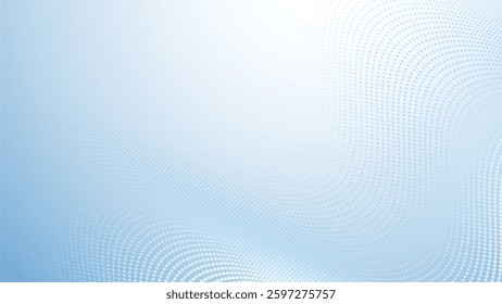 Baby blue gradient with halftone abstract background for backdrop or presentation