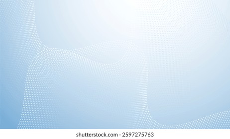 Baby blue gradient with halftone abstract background for backdrop or presentation