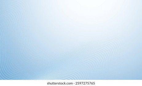 Baby blue gradient with halftone abstract background for backdrop or presentation