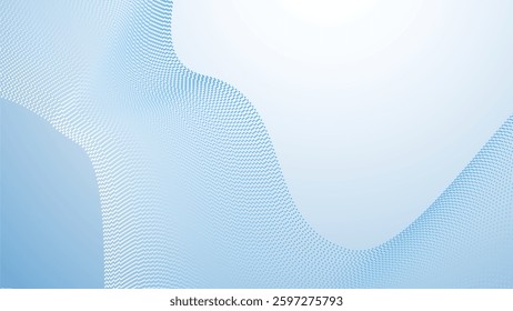 Baby blue gradient with halftone abstract background for backdrop or presentation