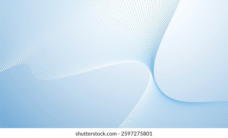 Baby blue gradient with halftone abstract background for backdrop or presentation