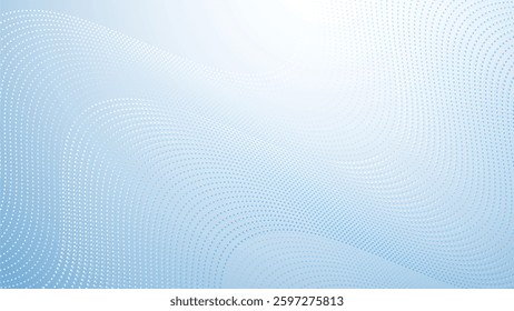 Baby blue gradient with halftone abstract background for backdrop or presentation