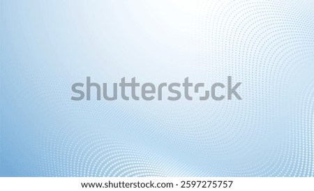 Baby blue gradient with halftone abstract background for backdrop or presentation