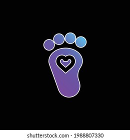 Baby blue gradient vector icon