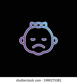 Icono de vector de gradiente azul