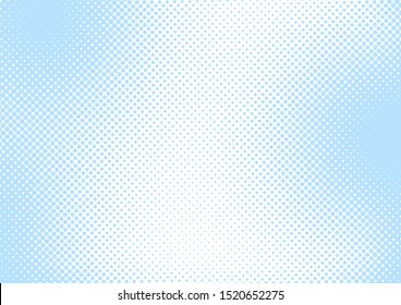 Baby blue pop art background in retro comic style with halftone dots, vector illustration dotted background design for a Boy Baby Shower card, poster, banner, etc