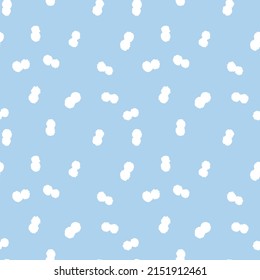 Patrón transparente de bebé con puntos abstractos. Diseño vectorial minimalista para impresión textil, papel pintado o envoltura de regalo.