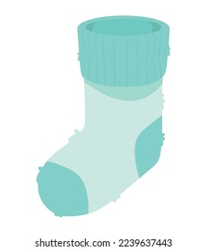 baby blue sock accessory icon