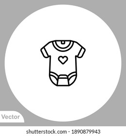 Baby body icon sign vector,Symbol, logo illustration for web and mobile