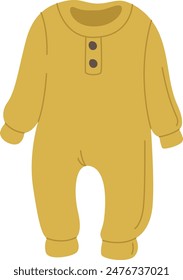 Baby Bodysuit Clothes Vector Illustration