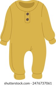 Baby Bodysuit Clothes Vector Illustration