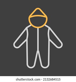 Baby bodysuit vector icon. Baby Romper. Graph symbol for children and newborn babies web site and apps design, logo, app, UI