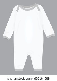 Baby  bodysuit. vector illustration