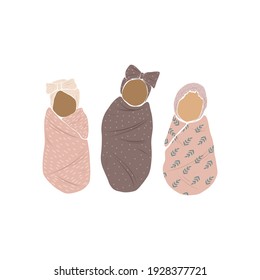 baby boho modern scandinavian style. abstract minimalism. newborn baby in a cocoon. ideal for postcards, parties, social media stories and bloggers
