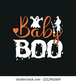 Baby Boo Halloween T-Shirt Design For Baby And Mom And Dad