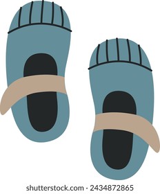 Baby Booties Schuhe Vektor-Illustration