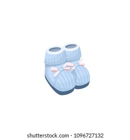 baby booties, vector